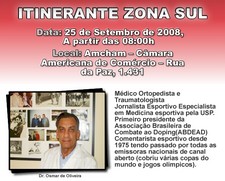 Dr. Osmar de Oliveira participa do Itinerante Zona Sul