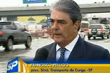 Francisco Pelucio comenta interdições em rodovias federais em jornal da TV Globo