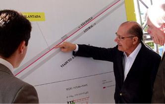 Governador Geraldo Alckmin dá início às obras de ampliação de rodovias Baixada Santista