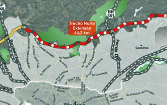 Contrato para obra do trecho norte do Rodoanel será assinado na 5ª