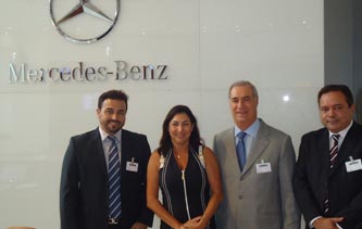 Presidente do SETCESP visita fábrica da Mercedes-Benz