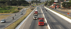 Movimento em rodovias em novembro cai 0,5% em um ano e 0,4% em um mês