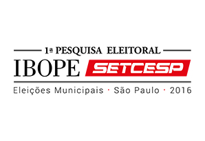 Pesquisa IBOPE/SETCESP aponta intenções de voto para Prefeito de São Paulo