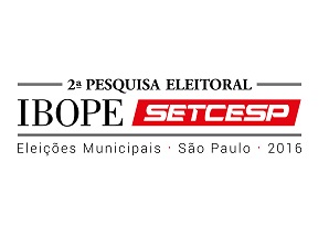 2ª Pesquisa IBOPE/SETCESP aborda intenções de voto para prefeitura de São Paulo