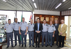 SETCESP recebe o comandante do 5º Batalhão da Polícia Militar de São Paulo