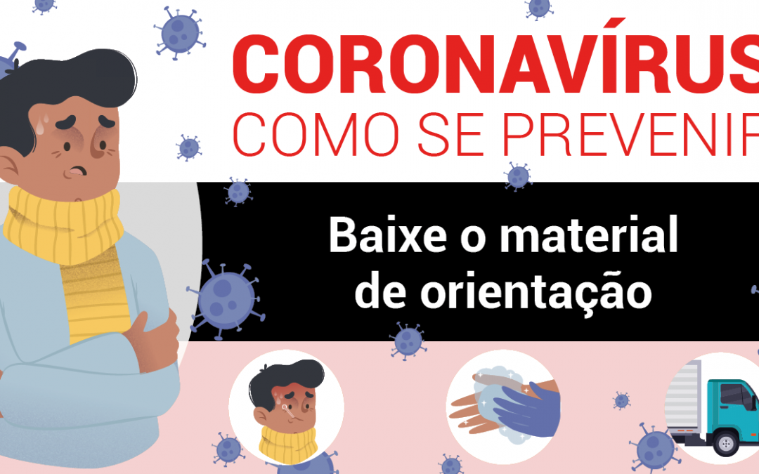 Transportador pode baixar material de orientação sobre a Covid-19