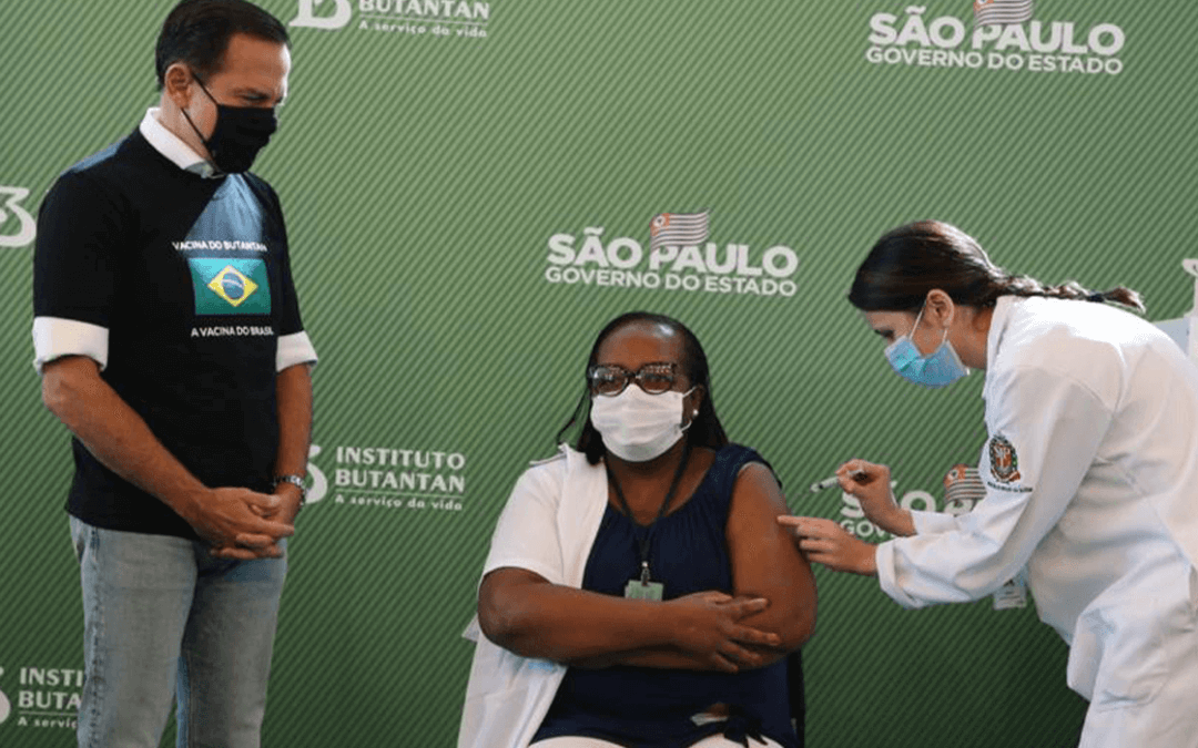 Estado de São Paulo inicia vacinação contra Covid-19