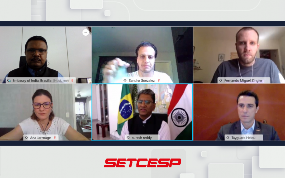 SETCESP se reúne com Embaixada da Índia no Brasil