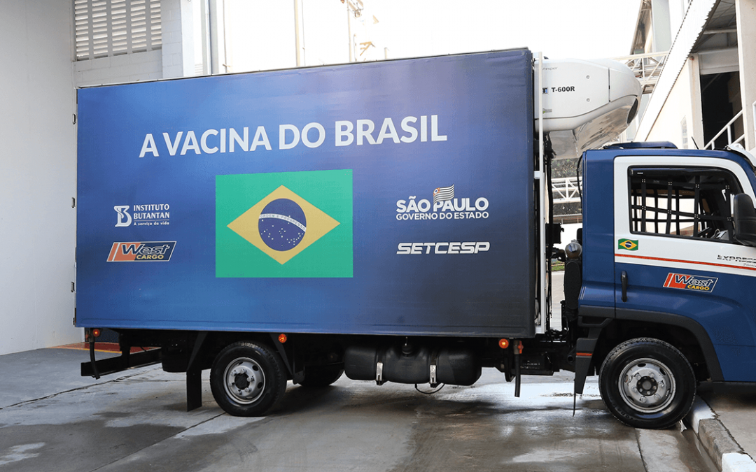 Em 10 dias, TRC entrega 8,3 milhões doses da vacina do Butantan ao Brasil