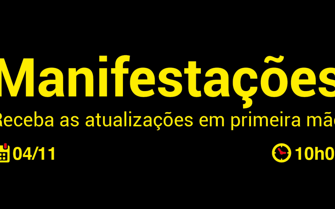 Atualização sobre Pontos de Manifestação e Barreiras Rodoviárias