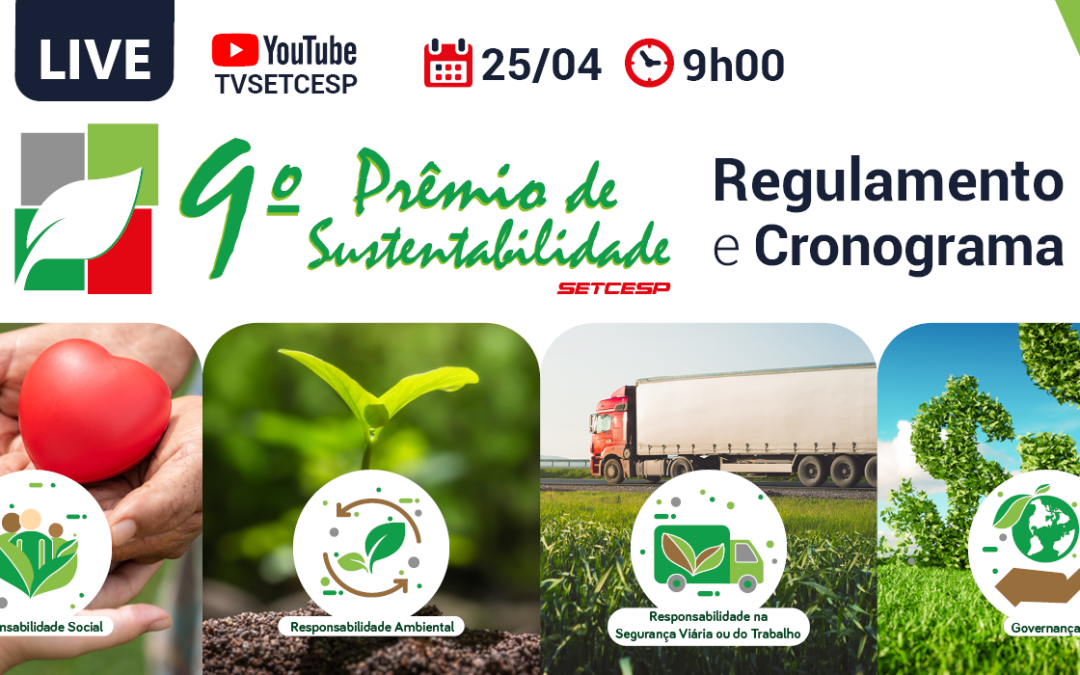 Regulamento do 9º Prêmio de Sustentabilidade será apresentado em live
