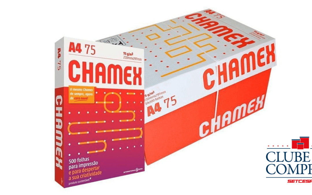 Com o Clube de Compras SETCESP sua transportadora pode adquirir papel sulfite Chamex com melhor custo-benefício