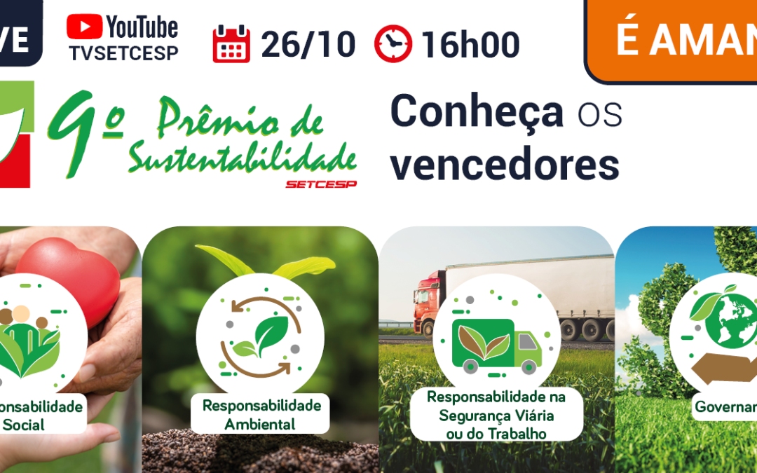 Acompanhe ao vivo o 9º Prêmio de Sustentabilidade