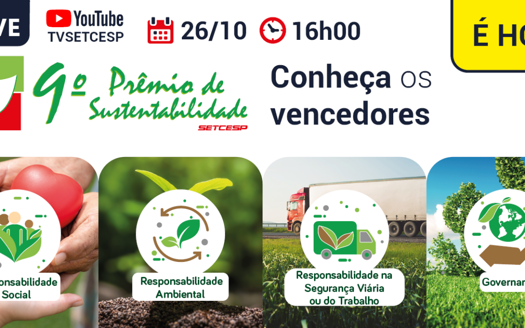 Acompanhe ao vivo o 9º Prêmio de Sustentabilidade