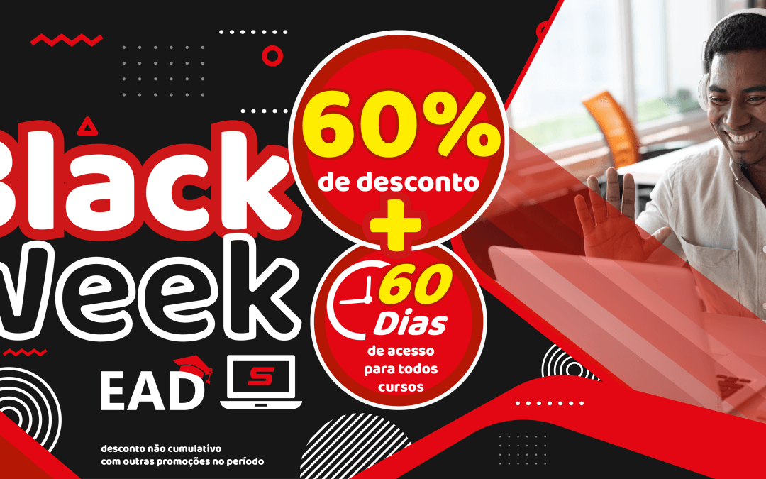 Black Week SETCESP: cursos EAD com 60% de desconto