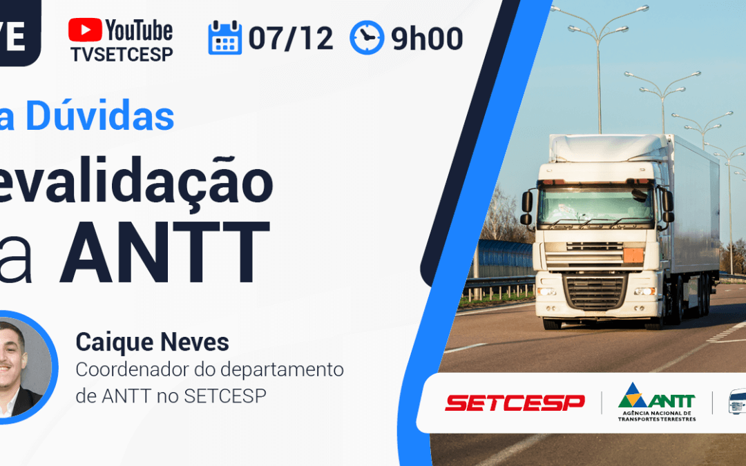 LIVE – Tira Dúvidas: revalidação da ANTT