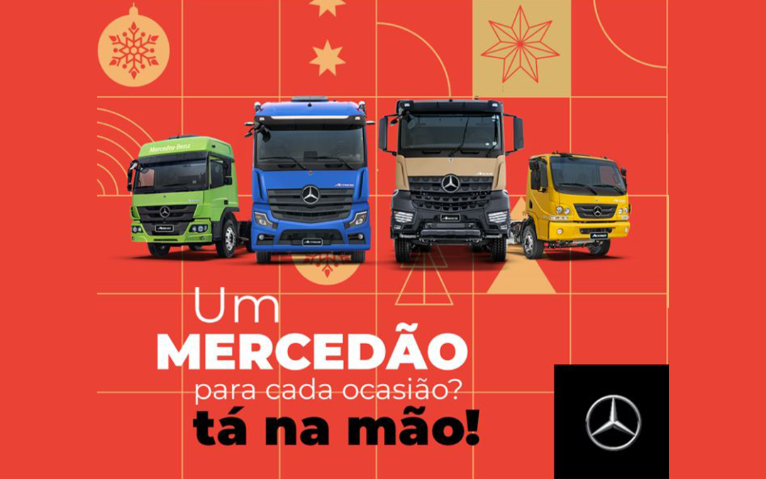 Mercedes-Benz oferece taxa de 0,95% a.m. e pagamento em até 60 meses para financiamento de caminhões ainda em dezembro