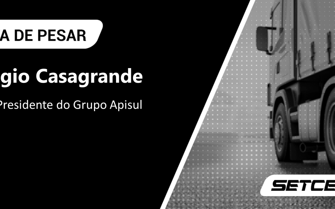 Nota de pesar ao falecimento de Sérgio Casagrande