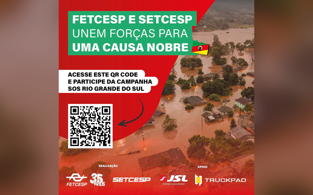 SETCESP e FETCESP lançam nova campanha de doação ao RS durante 17º Congresso Paulista do TRC