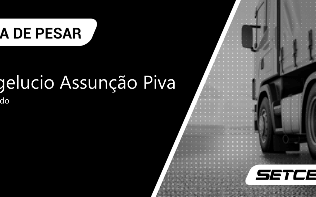 Nota de pesar ao falecimento de Angelucio Assunção Piva