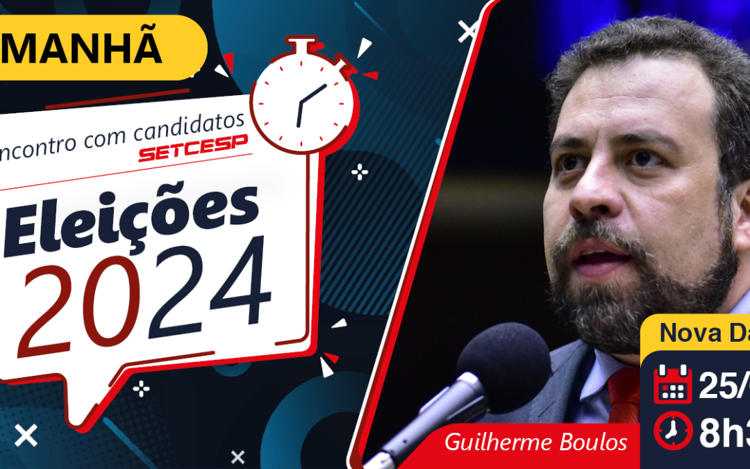 Amanhã: Encontro com o candidato Guilherme Boulos