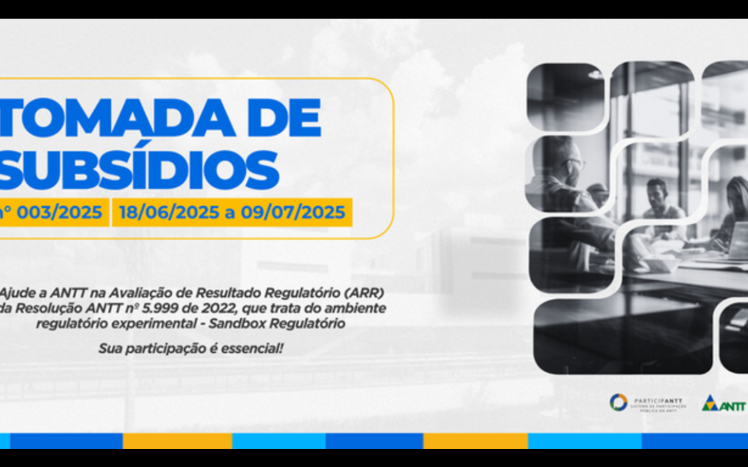 ANTT abre consulta pública para ouvir a sociedade sobre melhorias do Sandbox Regulatório no transporte terrestre