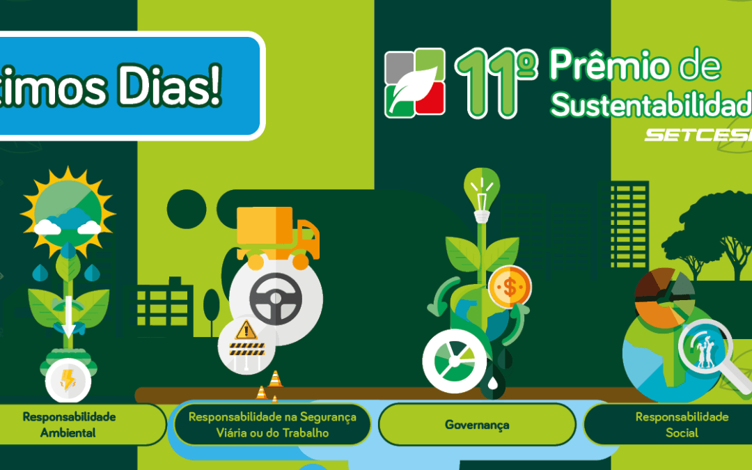Últimos dias para se increver no 11º Prêmio de Sustentabilidade