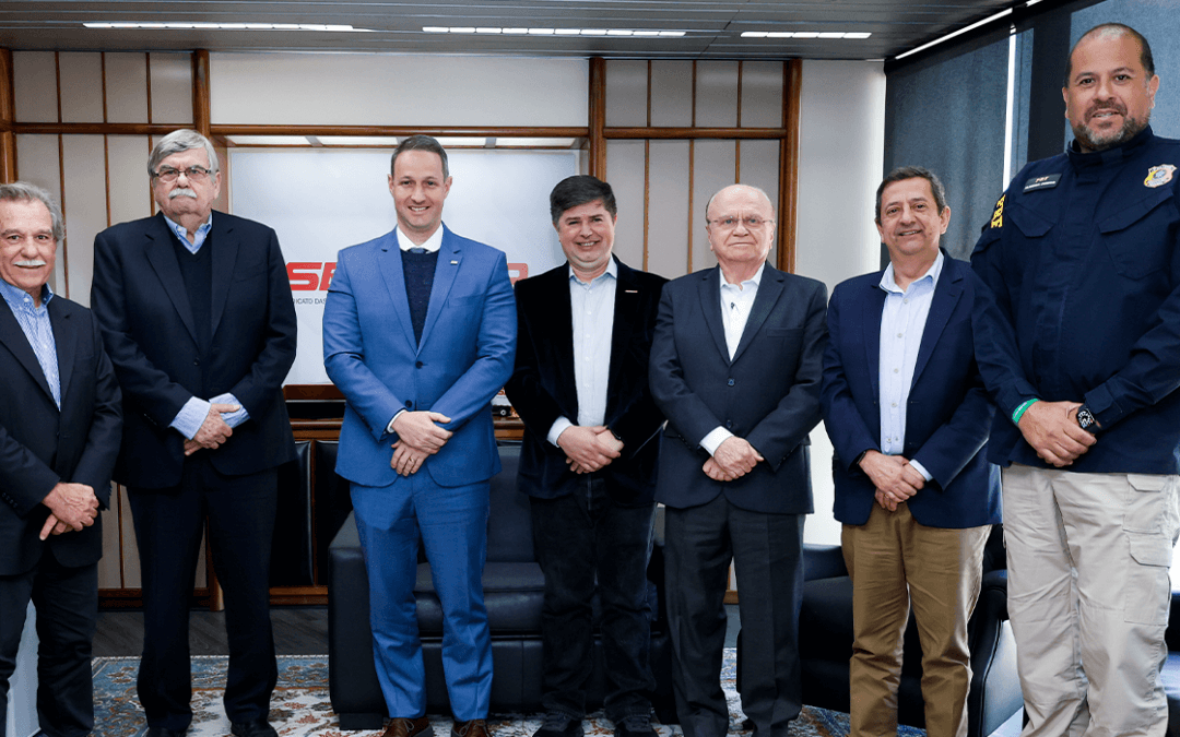 Presidente do SETCESP recebe visita do Secretário de Segurança Pública, Guilherme Derrite