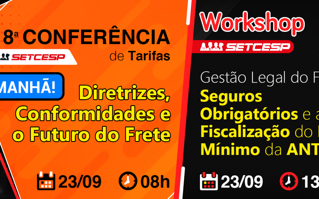 É amanhã: 18ª Conferência de Tarifas e Workshop sobre Gestão de Frete