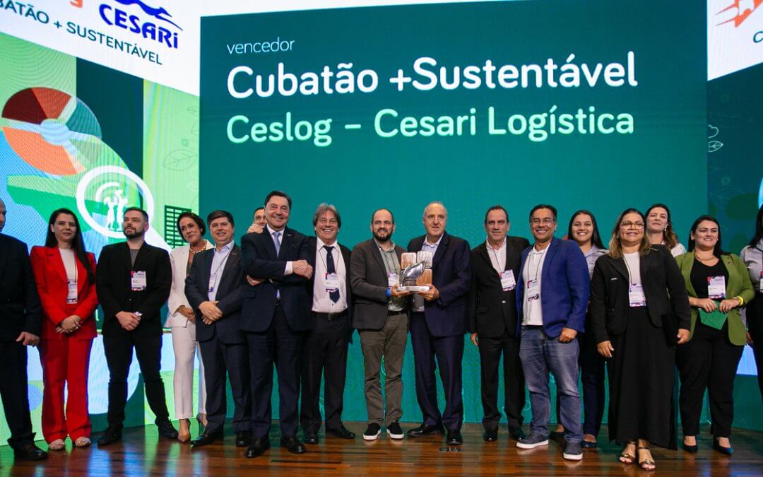 Cesari Logística recebe prêmio por tornar Cubatão um lugar mais sustentável