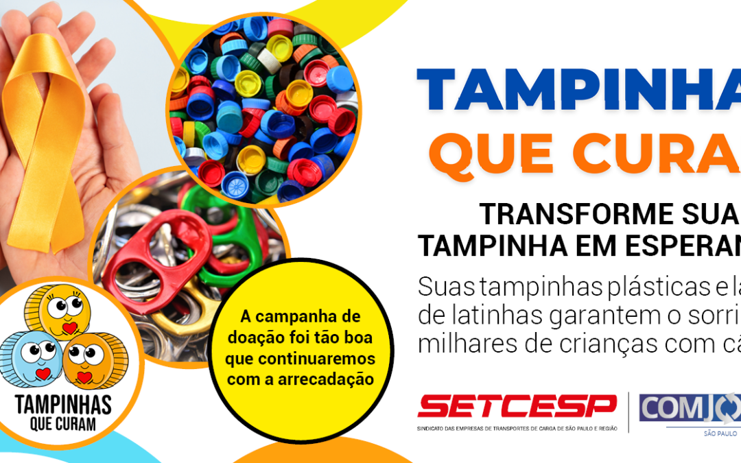 COMJOVEM SP: Campanha Tampinhas que Curam segue até fevereiro de 2026