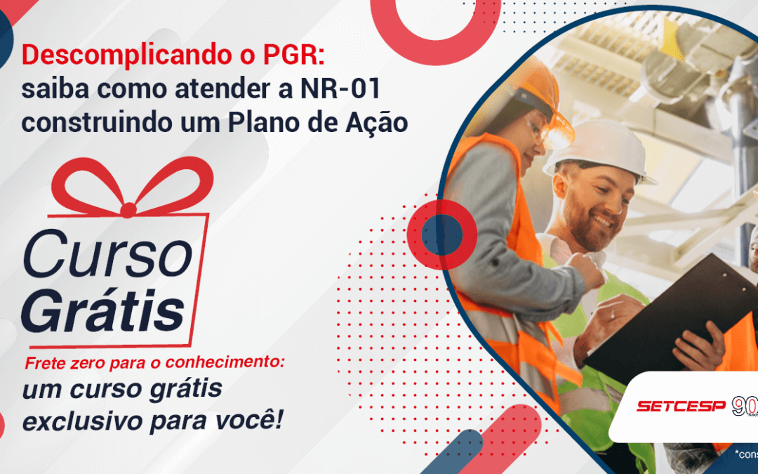 Prepare sua empresa para a NR-01. Curso gratuito para associados!