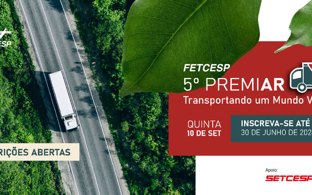 FETCESP abre inscrições para o 5° PremiAR – Transportando um Mundo Verde