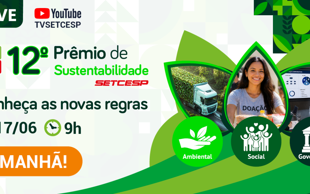 Amanhã: Live de lançamento do 12º Prêmio de Sustentabilidade