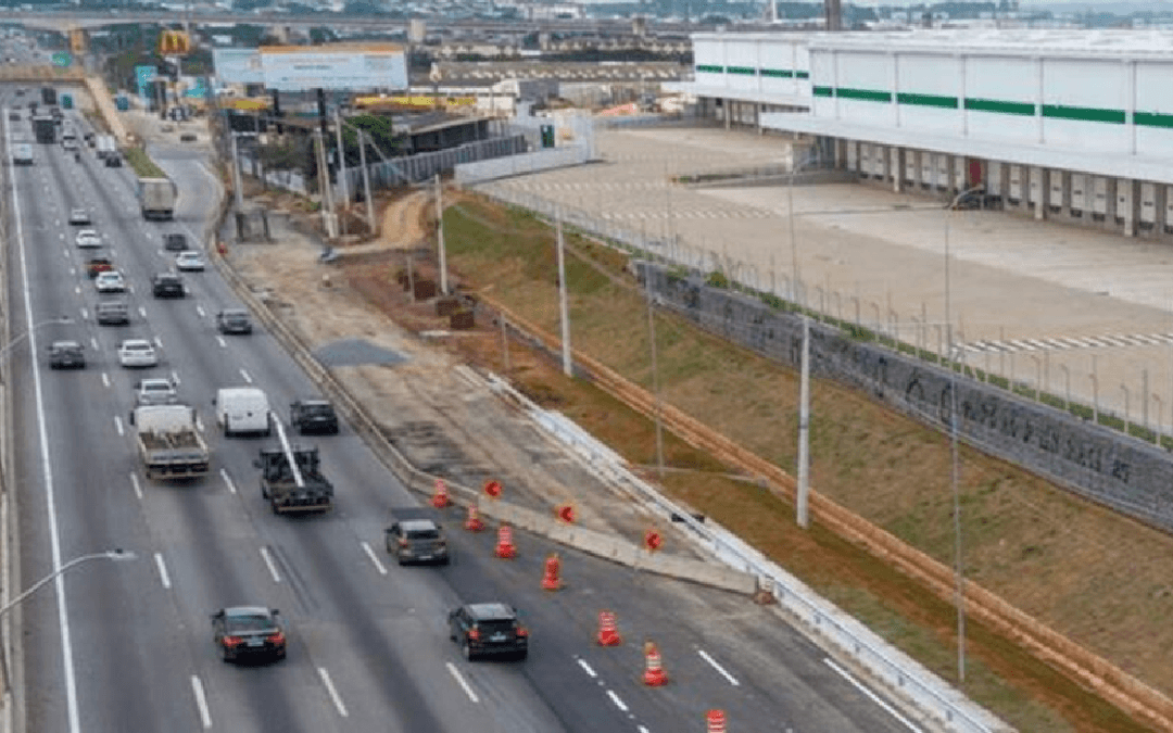 Via Dutra terá bloqueio na pista marginal, de terça (15) a quinta (17), em Guarulhos (SP)